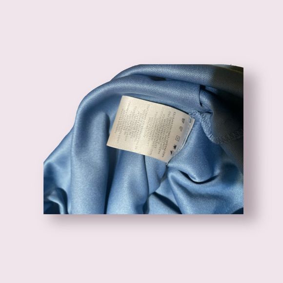 WOMENS - Blue sz‎ 4, S. L. Fashions, Shift, Chiffon Dress, SL Fashion, Beaded - Picture 5 of 8